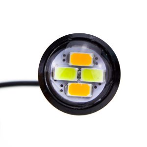 1 Exploradora Mini Ojo De Aguila 4 Led Blanco Y Ambar Mot