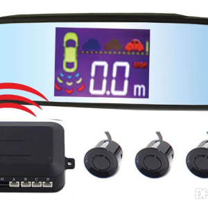 1w Sensor De Reversa Led Con Espejo Retrovisor 4 Sensores U