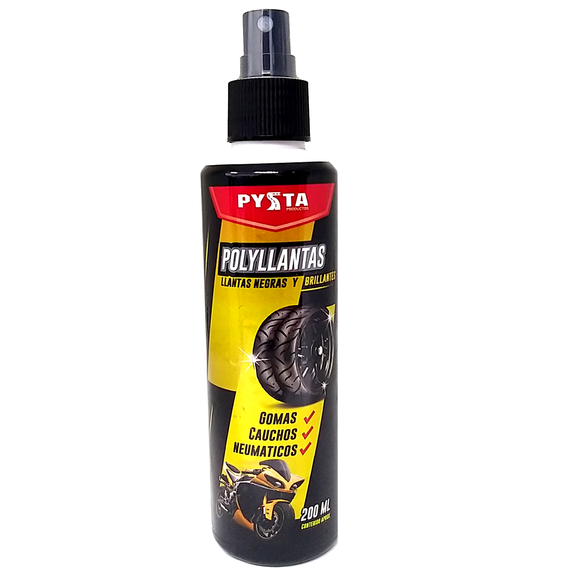 Brillantas Polyllantas Spray 200Ml Para Carro/Moto 1 Brillantas Polyllantas Spray 200Ml Para Carro/Moto - Imagen 1