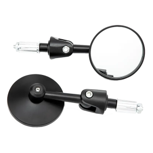 A Par De Espejos Tipo Cafe Racer Redondo Pequeño