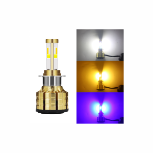Bombillo LED MOTOLED TRICOLOR 8000 Lúmenes H4 Moto/Carro
