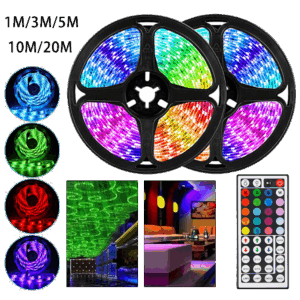 Kit Rollo Cinta Led Rgb 5050 Con Adaptador