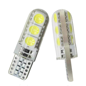 Copia de 2 Cocuyo,bayoneta,bombillo Strober Led T10 Colore Moto/carro