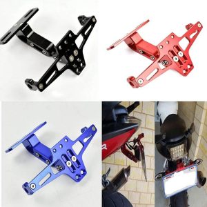 Portaplaca de lujo con luz para moto