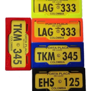 Portaplaca plástico ABS para moto