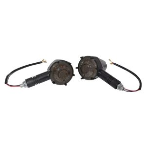 Direccionales LED tipo Café Racer con aro de RGB para Moto 12V