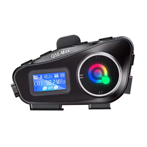Intercomunicador Bluetooth Q58 Max para moto 1000mAh