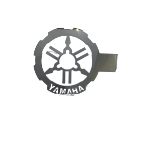 IMG_7526 Logo De Exosto Redondo En Acero Inoxi Para Moto Yamaha U