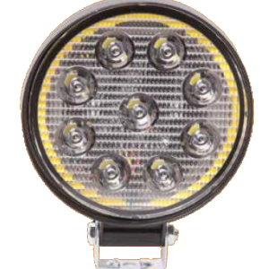 Sin nombre Exploradora Redonda 9 Led Con Ojo De Angel Universal