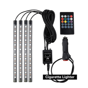 Kit Cinta Luz Led Multicolor Con Control Sonido Carro Un