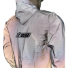 Chaqueta Reflectiva Con Capucha En Tela Reflectante Semi Impermeable - Thumbnail Image 6