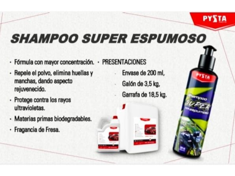 Shampoo Concentrado 1000Ml Protección Uv Moto - Imagen 1