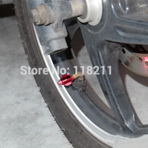 Tapa válvula para moto o carro azul