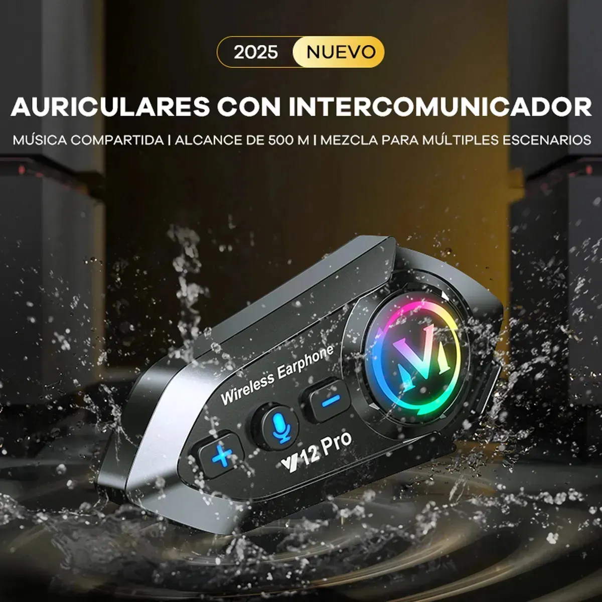 Intercomunicador Y12 Pro Bluetooth 5.1 3 Intercomunicador Y12 Pro Bluetooth 5.1 - Imagen 3
